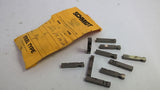 Schmidt 2570-182-D2 1/8" Flat Face Double Groove Steel Type Markers Lot Of 10
