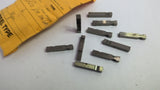 Schmidt 2570-182-D2 1/8" Flat Face Double Groove Steel Type Markers Lot Of 10