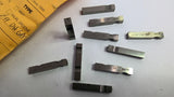 Schmidt 2570-182-D2 1/8" Flat Face Double Groove Steel Type Markers Lot Of 10