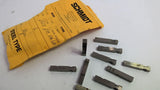 Schmidt 2570-182-D2 1/8" Flat Face Double Groove Steel Type Markers Lot Of 10
