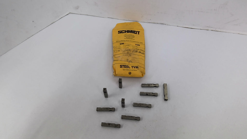 Schmidt 2570-182-D2-H Steel Markers 1/8"X1/8"X1-3/8" Lot Of 10