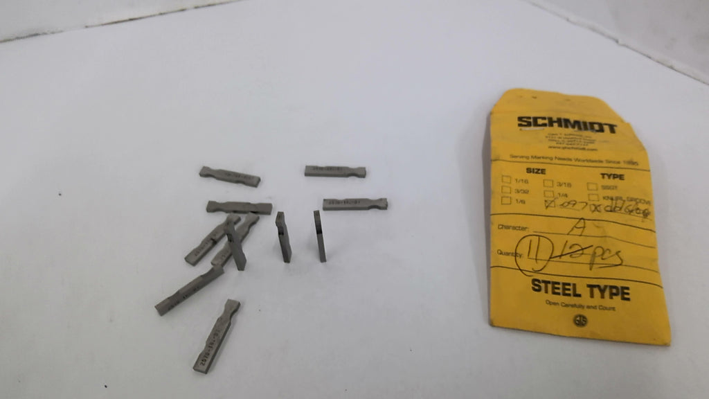 Schmidt 2570-182-D1-A Steel Markers 1/8" X 1/8" X 1-3/8" Lot Of 11