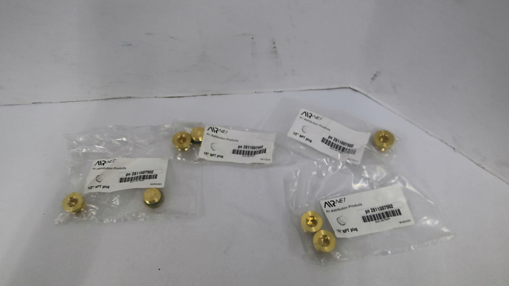 Airnet 2811007502 1/2" NPT Plug Lot of 7