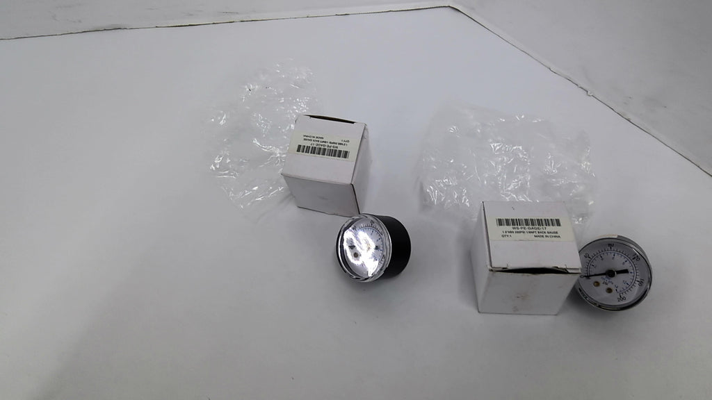 WS-PE-GAGE-17 1/8" NPT Pressure Gauge 200PSI Lot Of 2