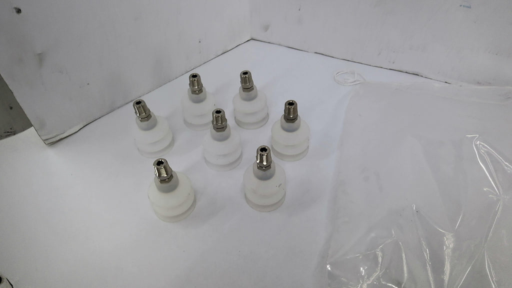 Pneumatic Bellows Suction Cups 2-1/2" Lot Of 7