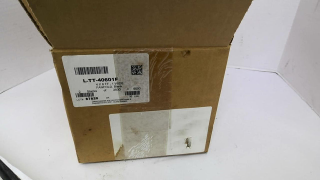 L-TT-40601F Fanfold Blank Labels 4X6FF-1WIDE