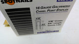 Spotnails 5624PG 16 Gauge Chisel Point Staples 7/16" Crown 3/4" Length Qty 5000