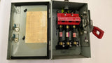 General Electric TH3361J Heavy Duty Fusible Safety Switch 7-1/2Hp 3P 30A 600V
