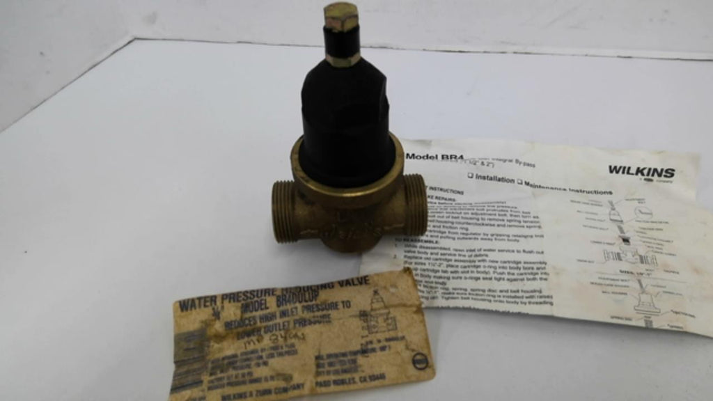 Wilkins BR4DULUP Water Pressure Reducing Valve Max Inlet Pressure 400PSI ID 3/4"
