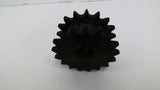 DS50A17 Double Sprocket Bore 1" 17 Teeth OAW 3-5/8"