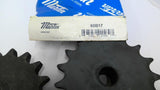Martin 60B17 Roller Chain Sprocket 60 Chain 17 Teeth Blank Bore Lot Of 2