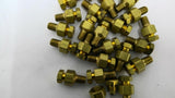 Durable Brass Compression Fittings 1/8" NPT X 3/4" Long Lot of 25