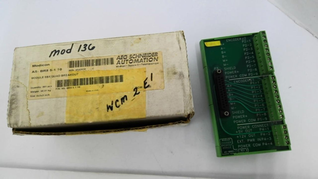 Modicon AS-BR85-110 Module SBX Quad Breakout 12V