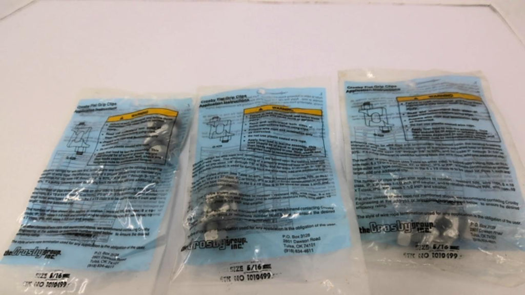 Crosby 1010499 G429 5/16" Fist Grip Groups Lot Of 3