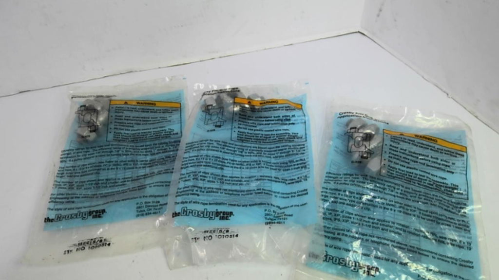 Crosby 1010514 G-429 Fist Grip Clips 3/8" Lot Of 3