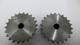 Ametric 3/8"-22 Sprocket 22 Teeth Blank Bore Lot Of 2