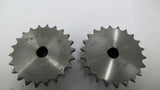 Ametric 3/8"-22 Sprocket 22 Teeth Blank Bore Lot Of 2