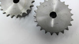 Ametric 3/8"-22 Sprocket 22 Teeth Blank Bore Lot Of 2