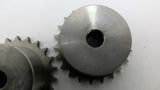 Ametric 3/8"-22 Sprocket 22 Teeth Blank Bore Lot Of 2