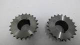 Ametric 3/8"-22 Sprocket 1-1/8" Bore Lot Of 2