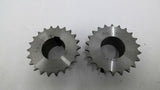 Ametric 3/8"-22 Sprocket 1-1/8" Bore Lot Of 2