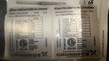 Grundfos A98914843P1242110001176 12 Stage 4" Submersible Pump End 62Gpm