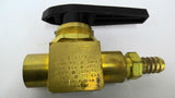 Whitey B-45F-8 Swagelok 1 Piece Brass Ball Valve 2500PSI