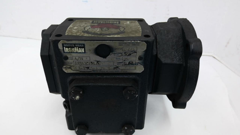 Ironman GR-BMQ813-25-48 0.445 Input HP Right Angle Gear Reducer25:1 Ratio