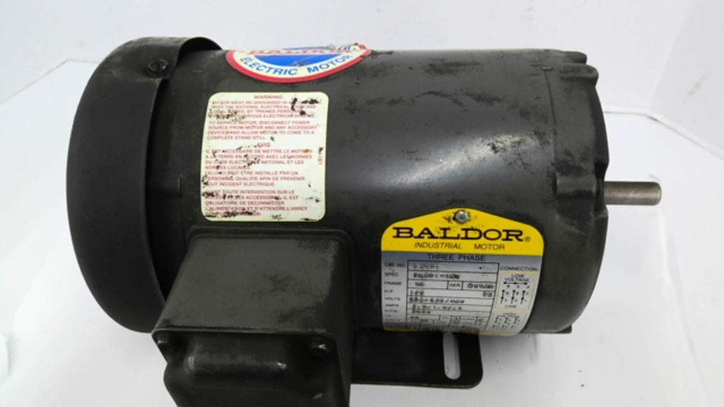 Baldor M3457 1/3HP AC Motor 3600 RPM 2P 208-230/460V 48 Frame