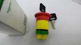 Schneider Electric XB5AS944 Emergency Stop Push Button With Keys