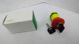 Schneider Electric XB5AS944 Emergency Stop Push Button With Keys