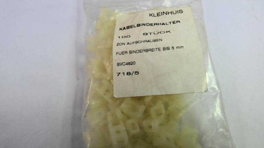 Kleinhuis SVC4620 718/5 Kabelbinderhalter 100 Pack Size 5mm