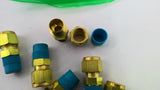 Swagelok Brass Compression Tube Fittings 3/8" X 1/4" Lot Of 8