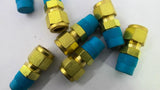Swagelok Brass Compression Tube Fittings 3/8" X 1/4" Lot Of 8