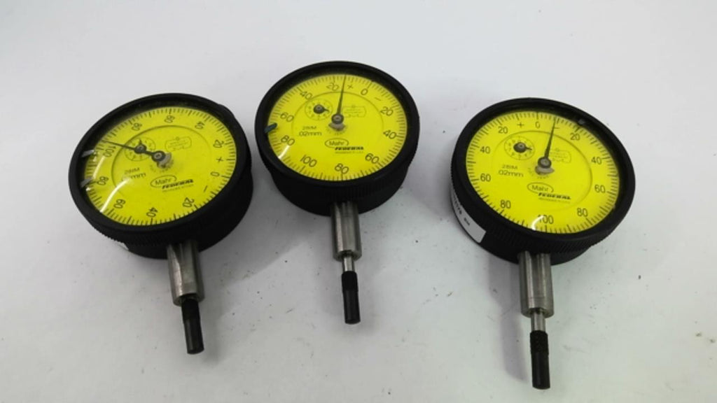 Mahr Federal 2014945 Dial Indicators For Metrology Measurements Lot Of 3