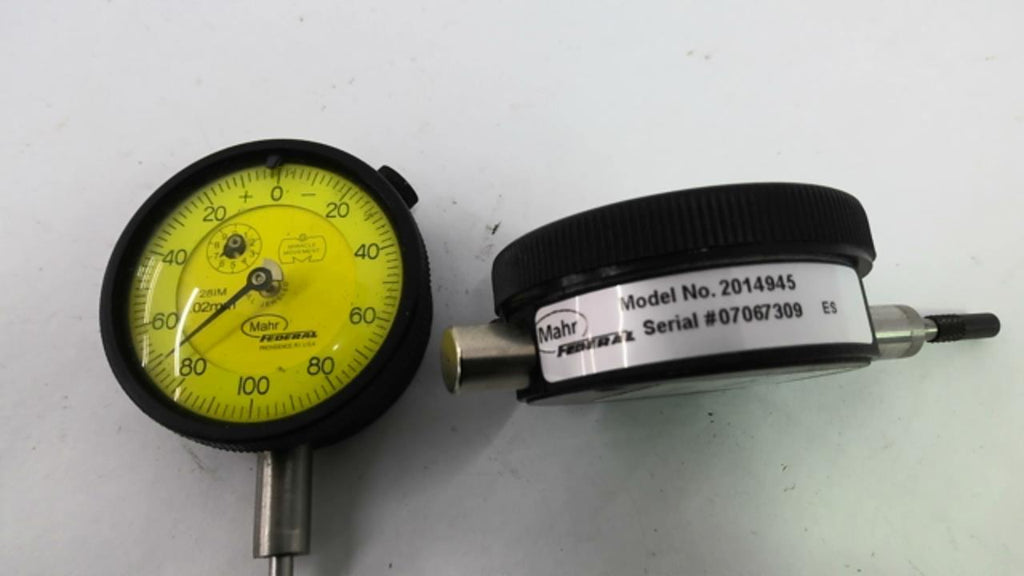 Mahr Federal 2014945 Dial Indicators For Metrology Measurements Lot Of 2