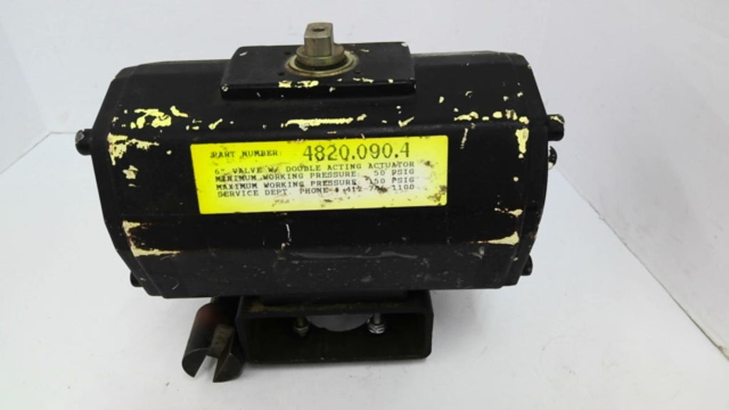 4820.090.4 6" Valve With Double Acting Actuator 150 PSIG