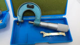 Fowler 52-253-001 Micrometer Lot Of 2 Range 0-1"