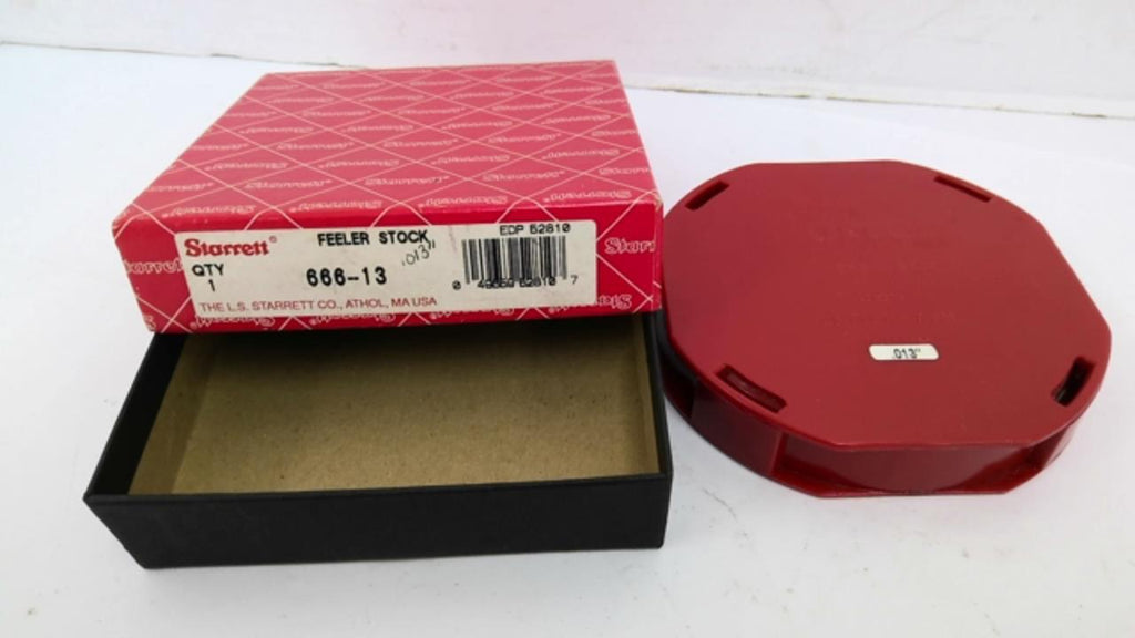 Starrett 666-13 Thickness Gage Feeler Stock 25'-7.6M Thickness .013"