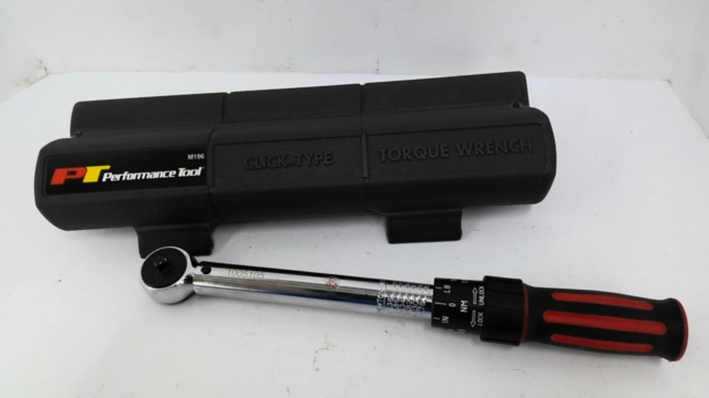 Performance Tool M196 Click Type 50"-250" Torque Wrench 1/4"