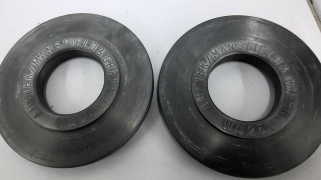 Ametek Mansfield Green WG25 Weight Tester Lot Of 2 Bore 2" OAW 5"