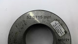 Baker MI3721 Master Setting Ring Gauge 52.0715mm Bore 2" Width 4"
