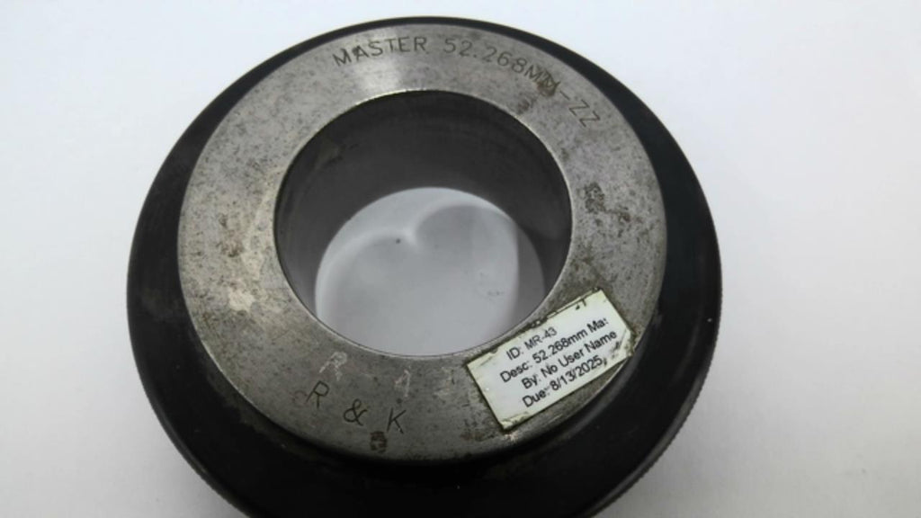 R & K MR-43 Master Setting Ring Gauge 52.268mm-ZZ Bore 2" Width 4-1/2"