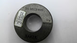 Baker MI3724 Master Setting Ring 29.9803 Bore 1-3/16" OAW 2-1/2"