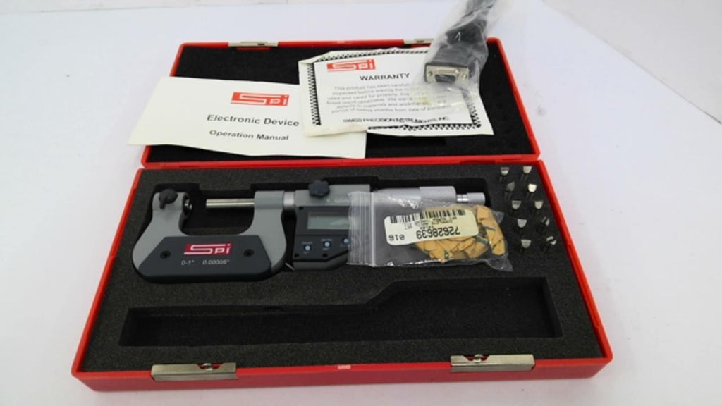 Swiss Precision Instruments 13-518-6 Electronic Micrometer 0-1" 0.00005"