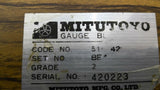 Mitutoyo 516-423 BE4 Gauge Block Set Grade 2