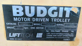 Budgit 115466-3 3Ton Motor Driven Trolley And Electric Chain Hoist 1/4Hp 50Fpm