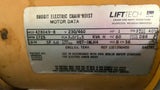 Budgit 115466-3 3Ton Motor Driven Trolley And Electric Chain Hoist 1/4Hp 50Fpm