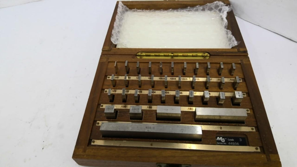 Mitutoyo Flexbar 44936 Grade 3 Rectangular Gage Blocks