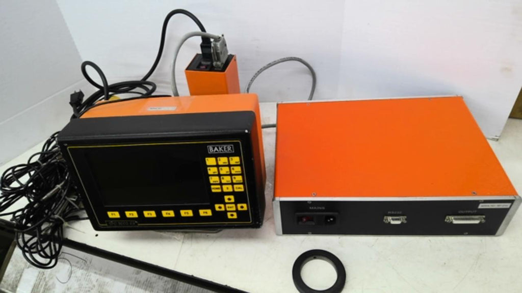 Baker BF-218 Electronic Gauge Interface Multiplexer With Monitor SPC 3000 E8